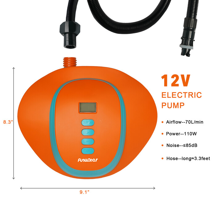 Elektrische Hochdruckpumpe für Paddleboards – batteriebetrieben - Österreich