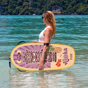 Aufblasbares Paddleboard-Bodyboard für Kinder - Gelbes Totem - Österreich