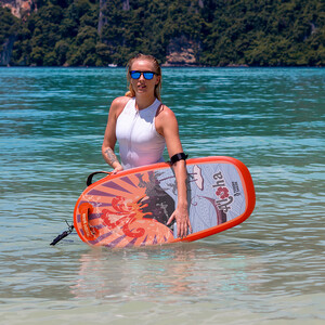 Aufblasbares Paddleboard-Bodyboard für Kinder - Orange Farben - Österreich