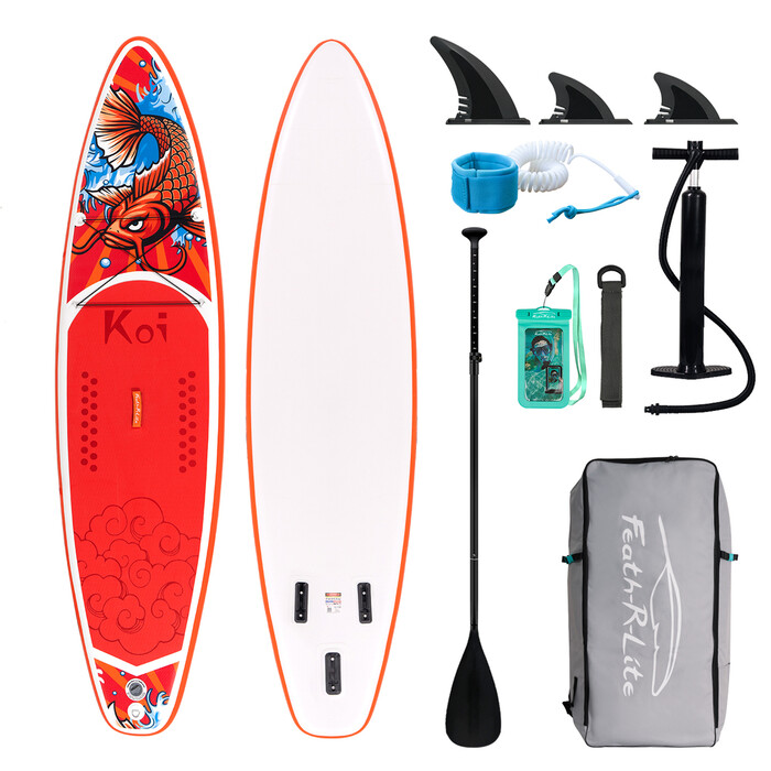 Aufblasbares Surf-Paddleboard 11' - Sup Koi Orange Farben - Österreich