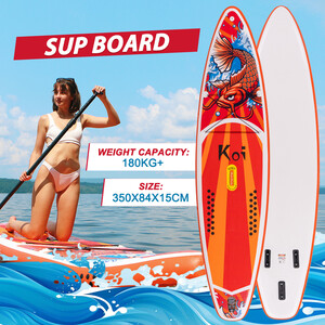 Aufblasbares Surf-Paddleboard 11'6" - Sup Koi Orange Farben - Österreich