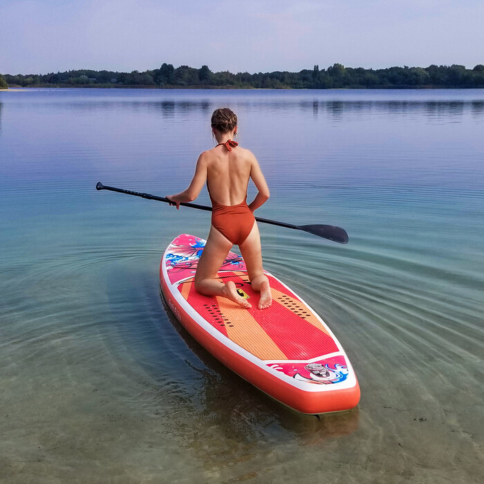 Aufblasbares Surf-Paddleboard 11'6" - Sup Koi Orange Farben - Österreich