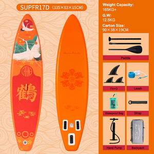 Aufblasbares Surf-Paddleboard 11' - Orange Farben Crane - Österreich